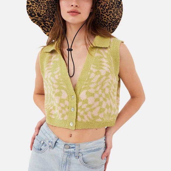 FOR LOVE & LEMONS SIMONE TOP GREEN - Picture 1 of 2